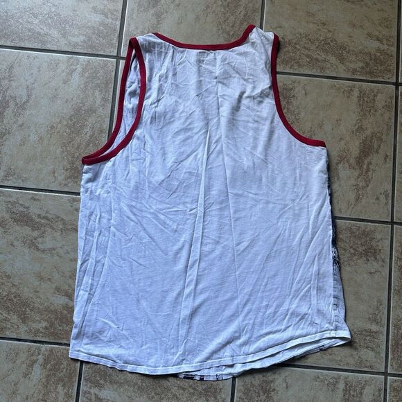 True Religion‎ Palm Trees Tank Top Sleeveless Shirt Men's Size Medium Scoop Neck - Picture 4 of 8